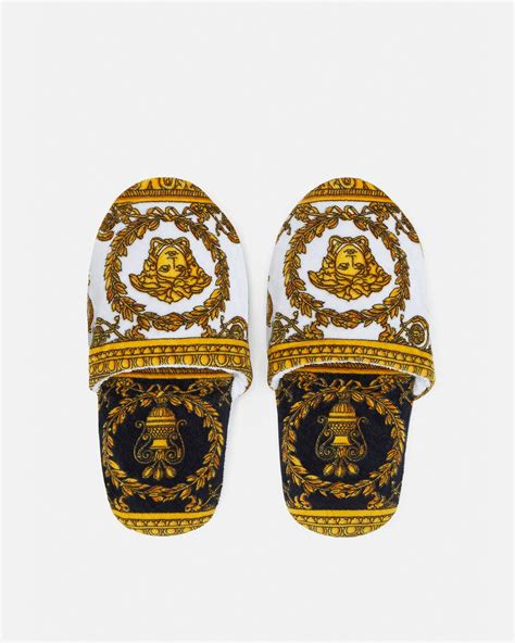 I ♡ Baroque Slippers Print 